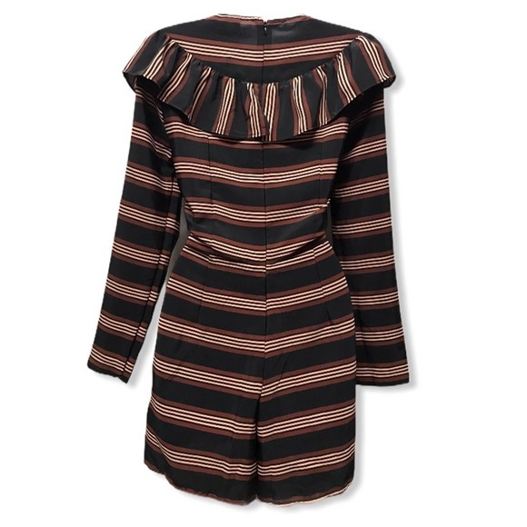 ASOS | Chic Long Sleeve Striped Romper - Picture 4 of 10